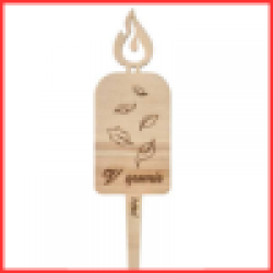 Lesene svečke na pik